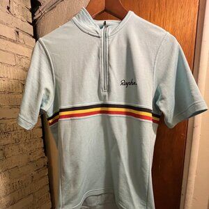 RAPHA Men’s Wool Blend  Quarter Zip Short Sleeve Cycling Jersey Shirt Top M